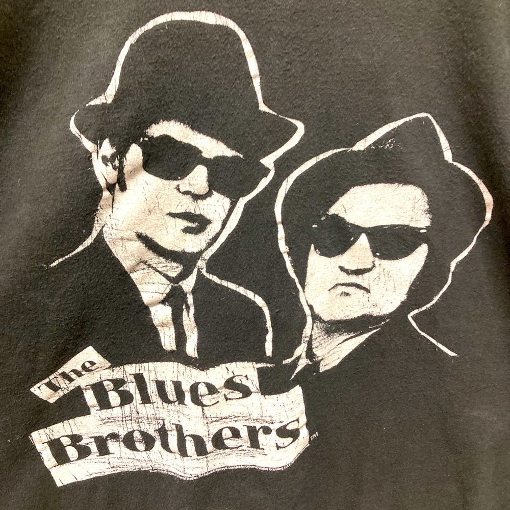 Vintage Blues Brothers T Shirt Elwood & Jake Alstyle Mens Large. Rare Find.